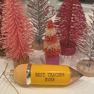 Best Teacher Ever Christmas Ornament